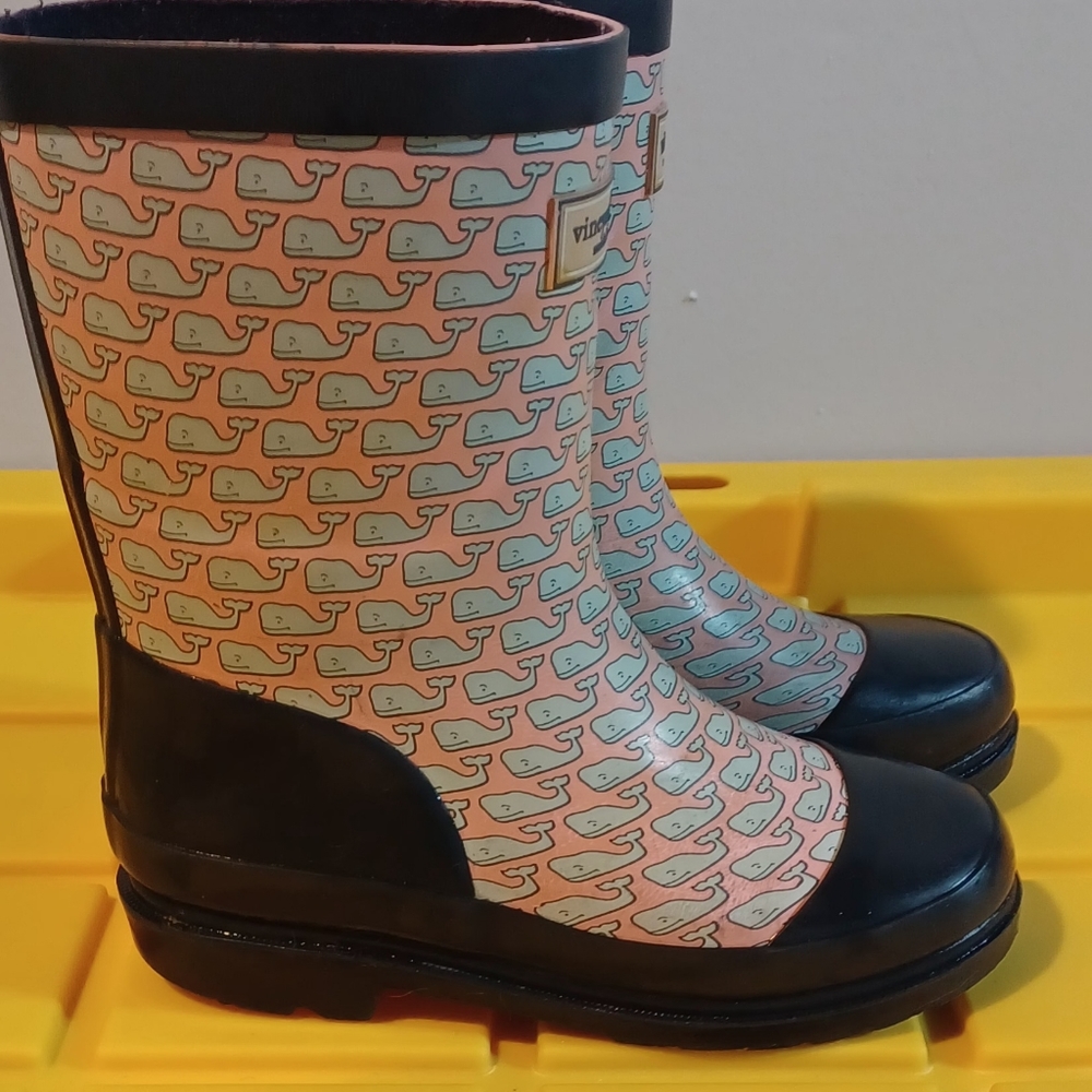 Vineyard Vines Baby Girl rain boots size 12 - Picture 2 of 5